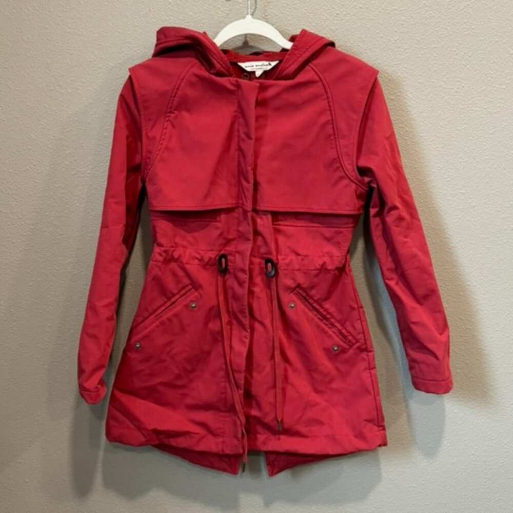Mia Melon Provocateur Waterproof Cotton Twill Modern Rain Jacket (Red/XS)